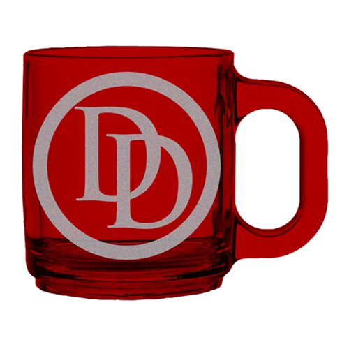 Daredevil Logo Etched Glass Mug